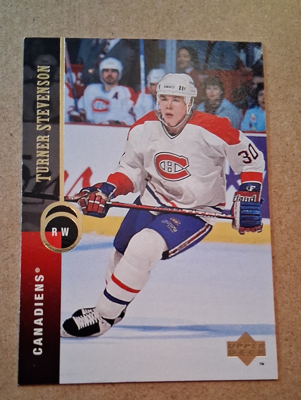 Turner Stevenson Montreal Canadiens Hockey Card - White/Red